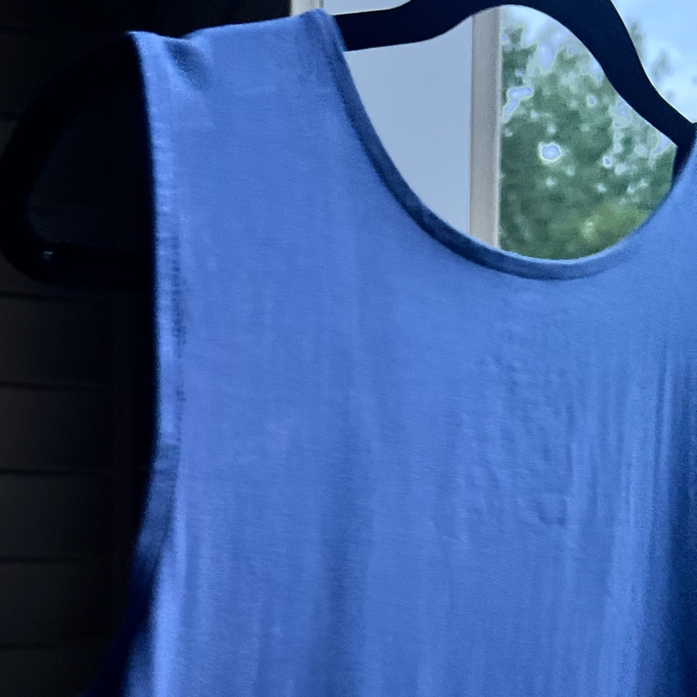 🆕 ✨🫐 State of Day Blue Tank Top XS Stretch Summer Sleeveless Loungewear Chic - Picture 6 of 7
